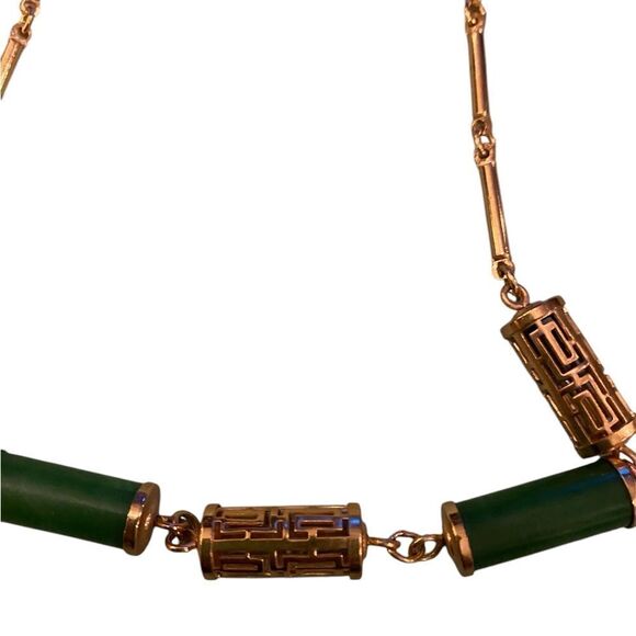 SARAH Co. by Sarah Coventry Jade Garden Gold Chocker - Picture 3 of 7